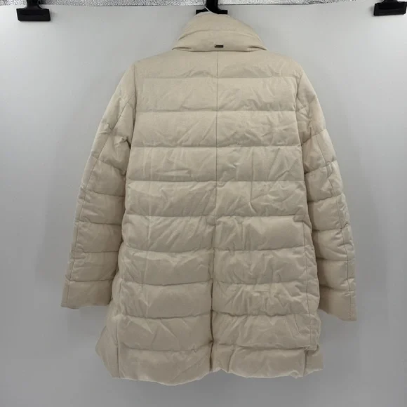 Herno Women's Piumino Donna Medio/Half Coat - Cream - 44or US 8 - NWT